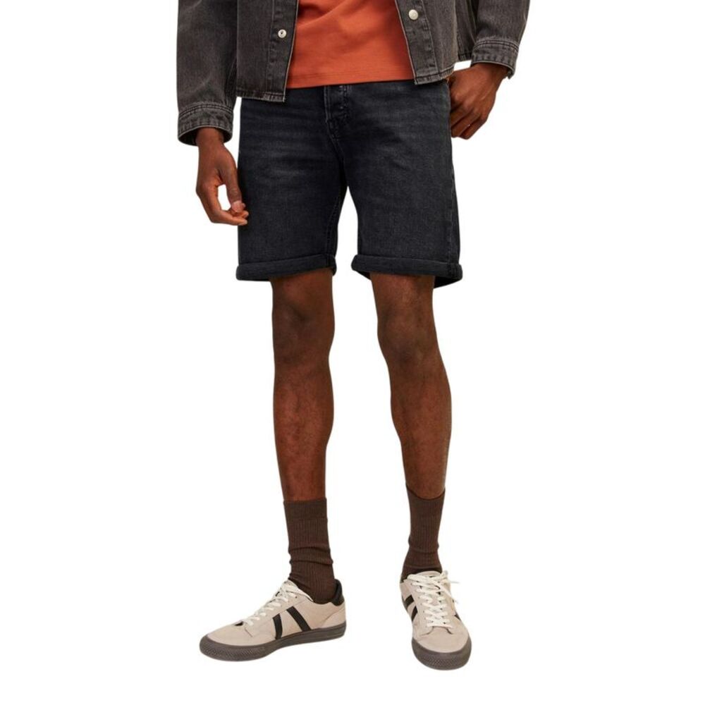 Jack And Jones Mens Denim Regular Shorts / Black Denim